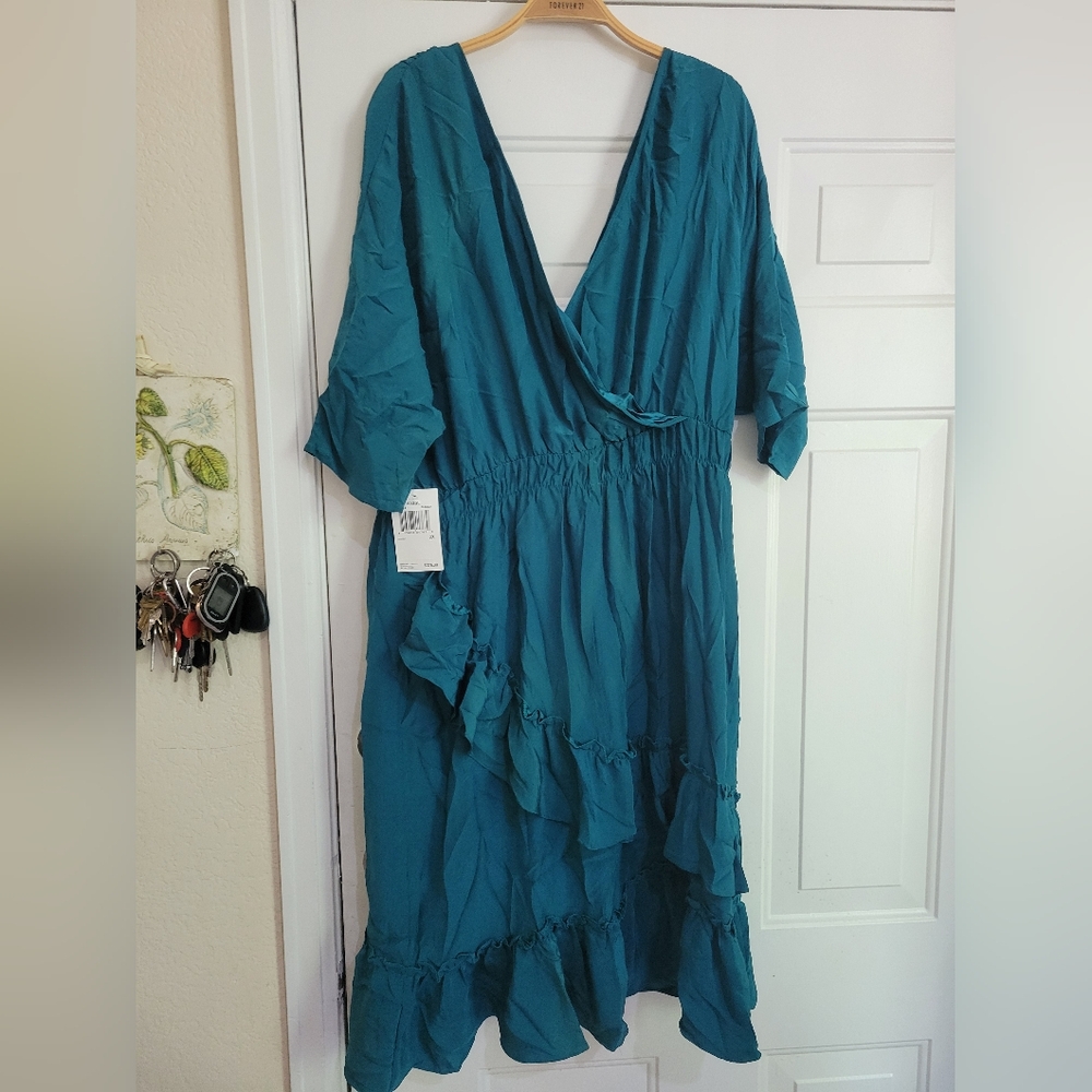 NWT Melissa Masse "Made to Measure" Dress Silk Polyester Original Price 375 XXL